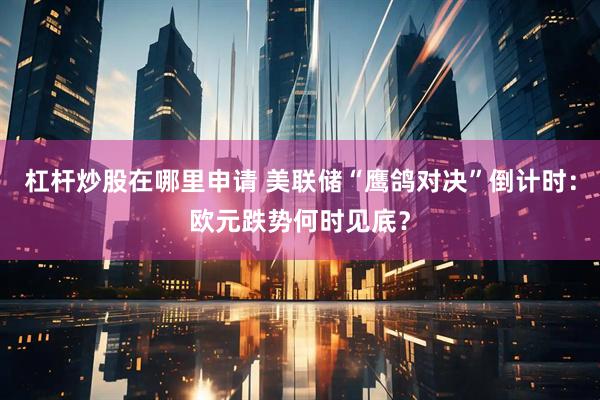 杠杆炒股在哪里申请 美联储“鹰鸽对决”倒计时：欧元跌势何时见底？